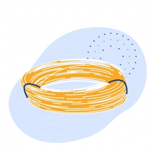 Кабель монтажный экранированный 7х0.5 мм2 МКЭШ многожильный