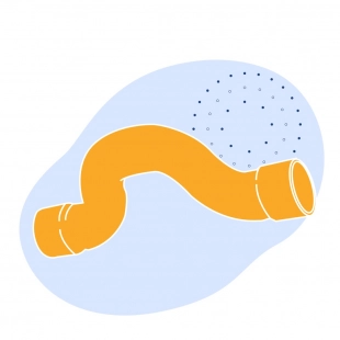 Медный обвод однораструбный 159 мм М1р ГОСТ 32590-2013