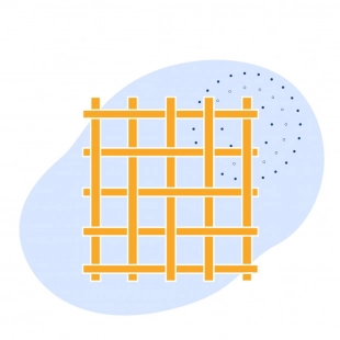 Стальная канилированная сетка 4x1.6x1.6 мм 12Х18Н10Т ГОСТ 3306-88