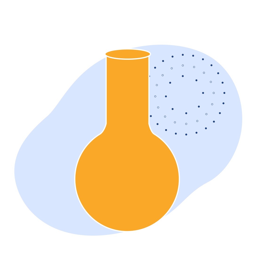 Колба круглодонная исполнение 2 ТУ 9464-019-29508133-2015 стекло 42х80 мм 25 мл