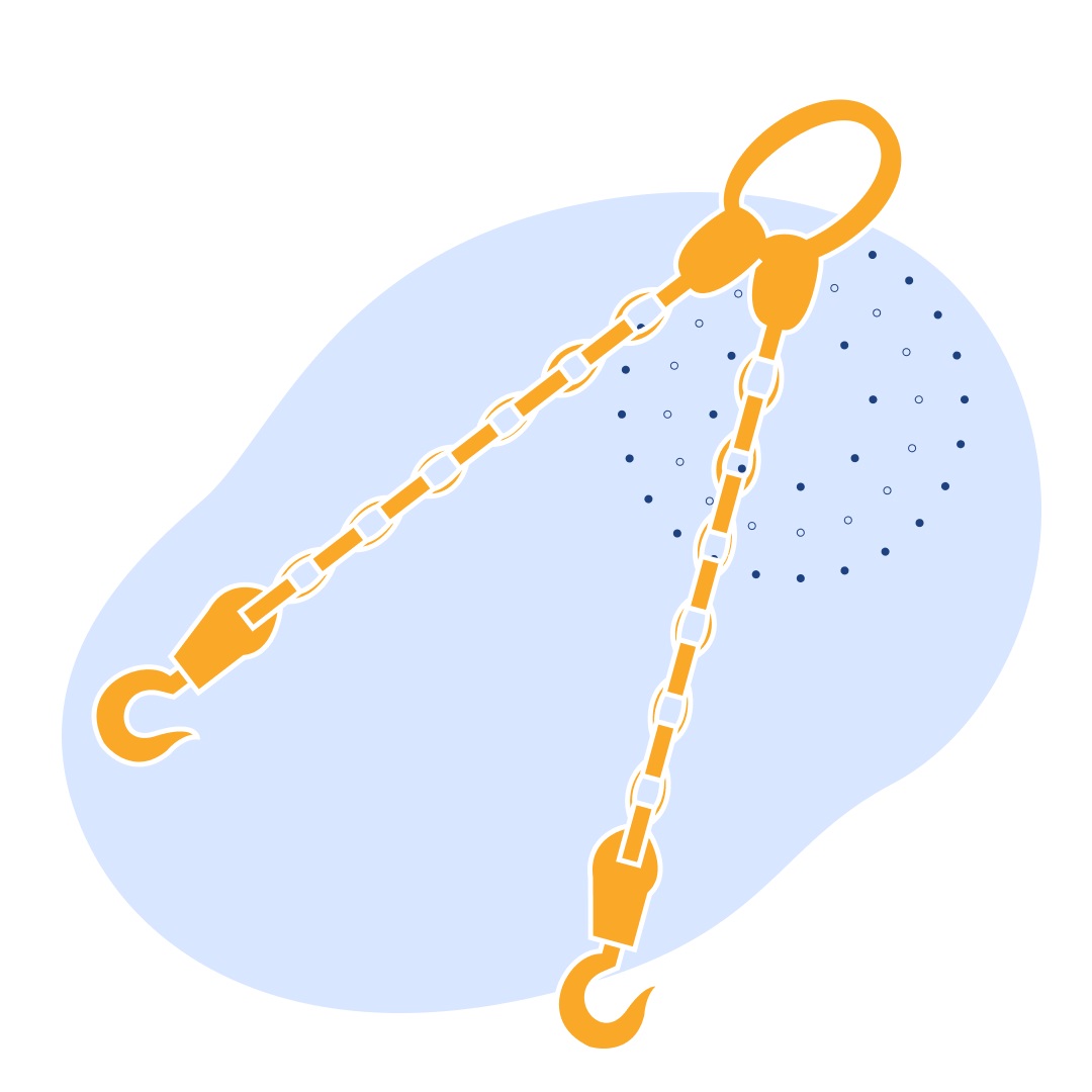 Строп цепной 2сц 1 м 2.8 т