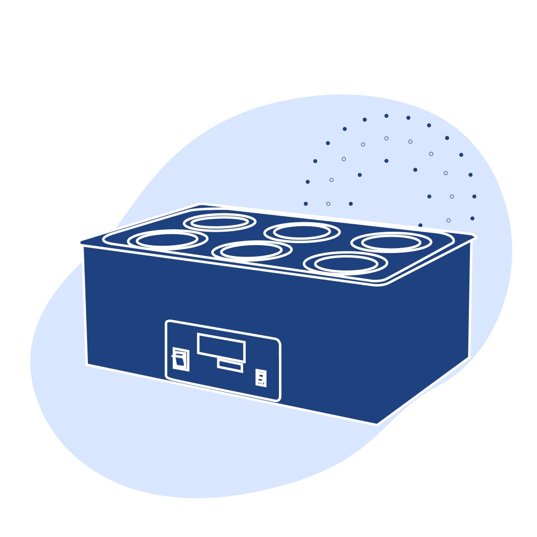 Лабораторная баня ЛБ13-1 300х200х290 мм 4.5 кг